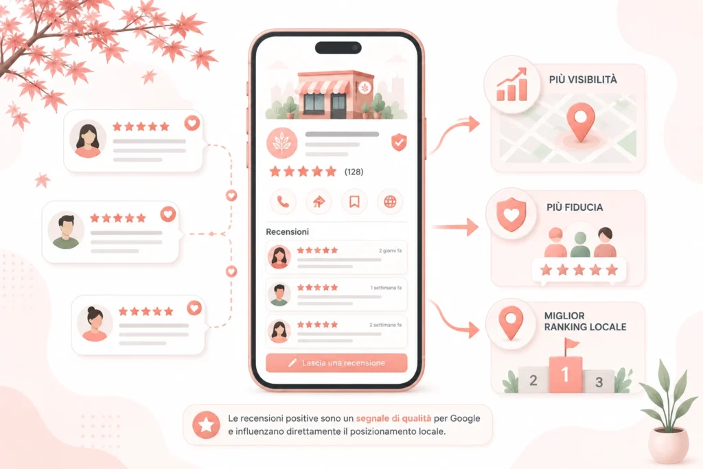 Vantaggi delle recensioni per il business