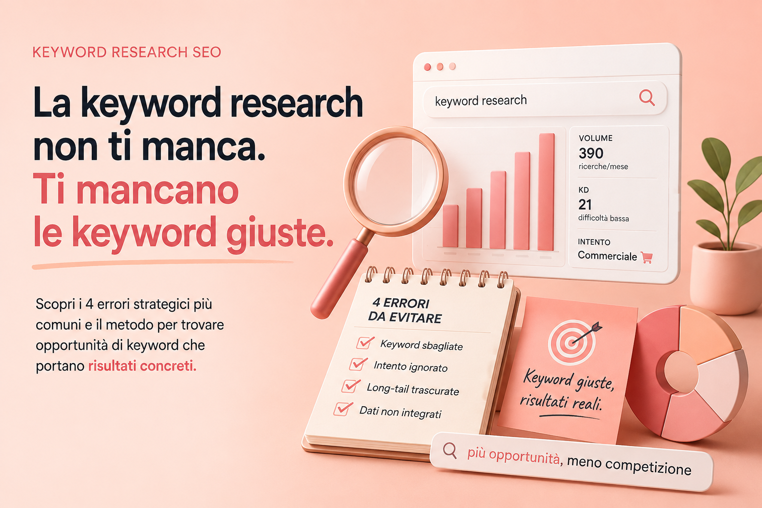 Keyword giuste, risultati reali